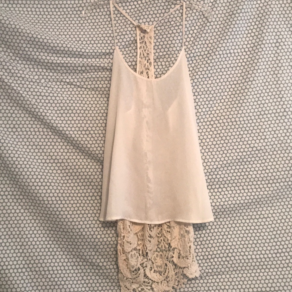 cream tank top